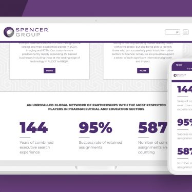 Spencer Group branding and website